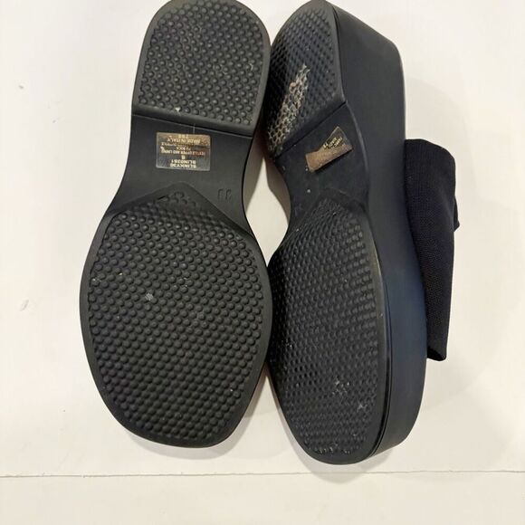 Steve Madden VTG 90’s Slinky Sandal Platform Shoe Size 8 Black Stretch Y2K - Picture 8 of 9